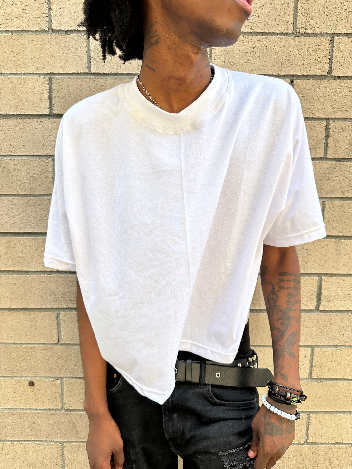 "JAX" OVERSIZED CROPPED TEE SHIRT